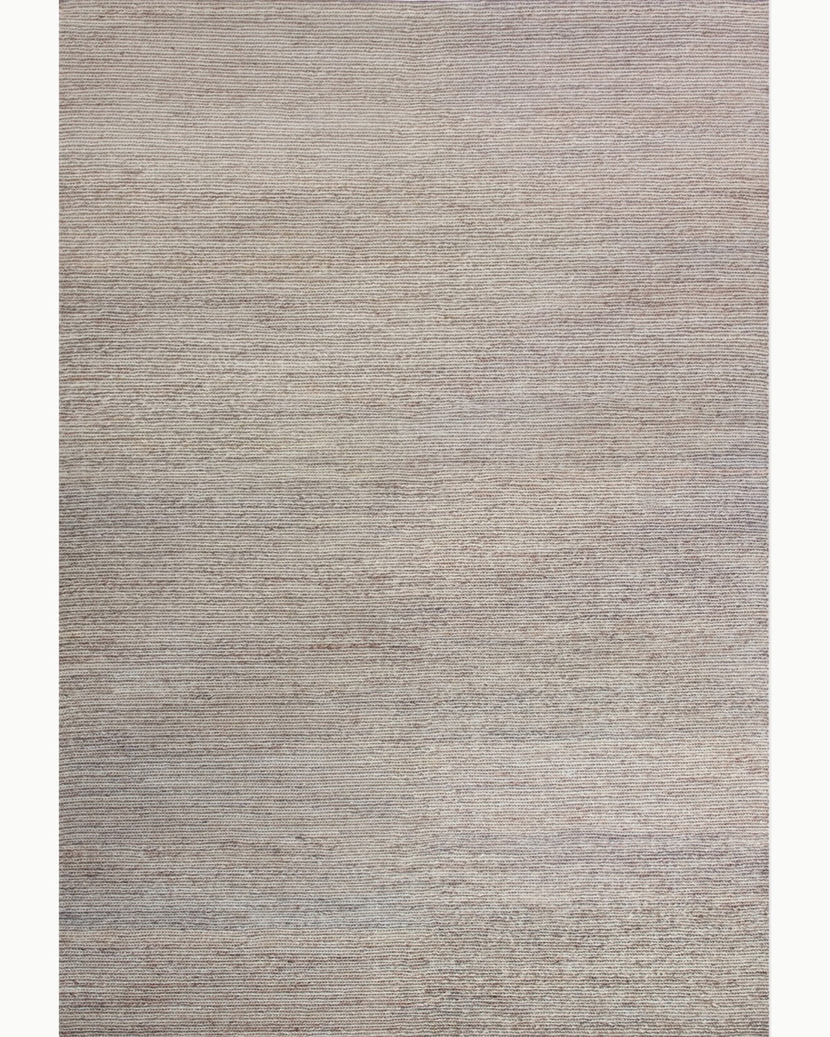 House of Bohi Nari area rug in a natural finish. A full overhead view displaying the handwoven jute construction.