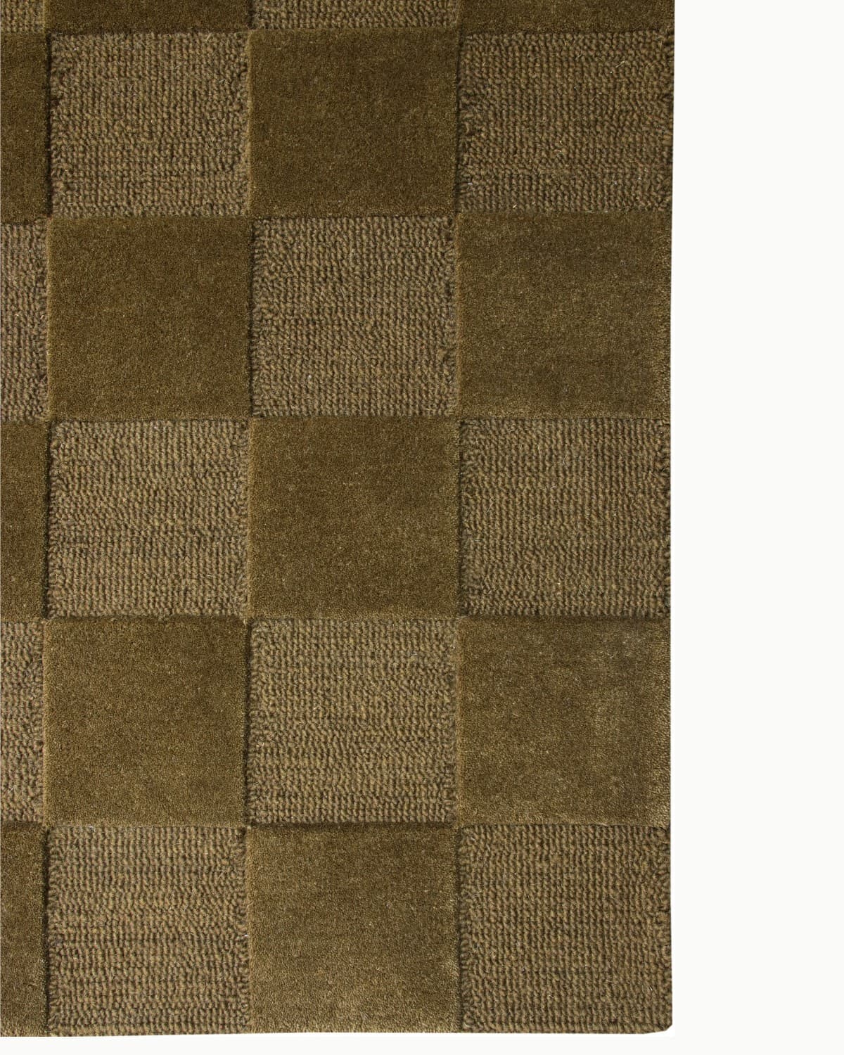 This rhythmic checkerboard design is a perfect geometric foundation for bringing order and ease to a peaceful bedroom.