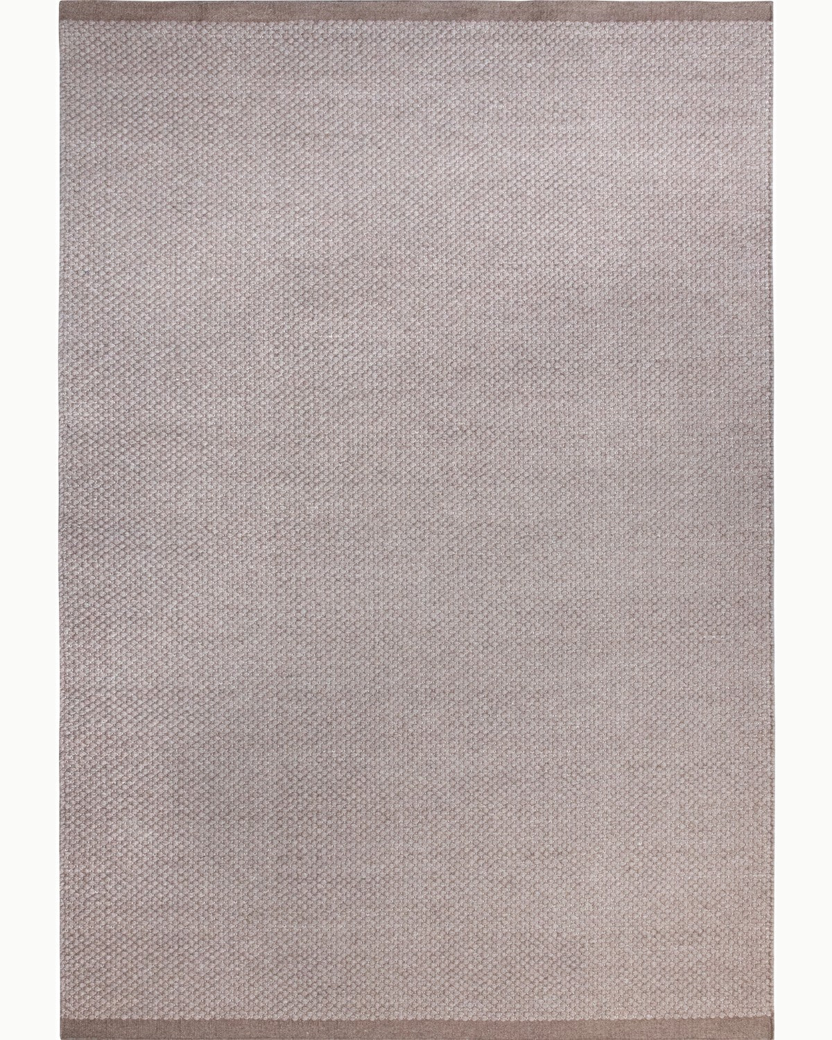 House of Bohi Bindi brown wool area rug featuring a handwoven flatweave with a fine, beaded texture.