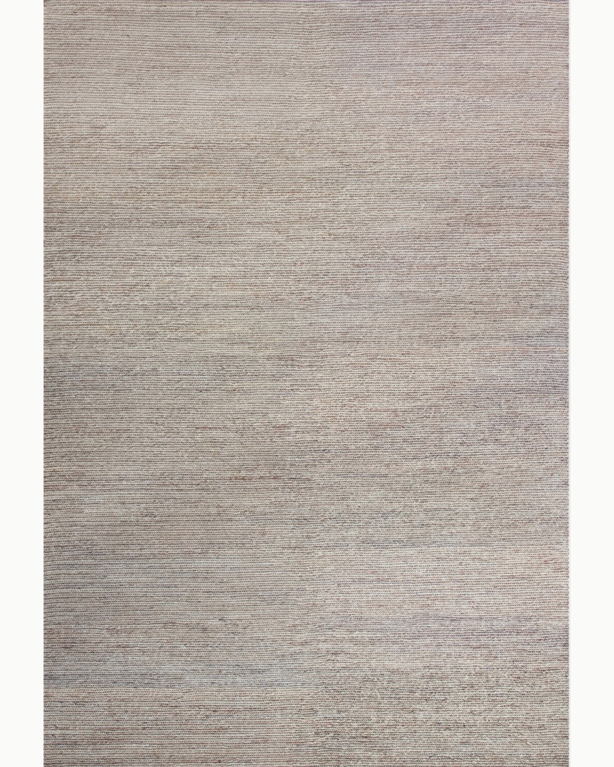 House of Bohi Nari area rug in a natural finish. A full overhead view displaying the handwoven jute construction.