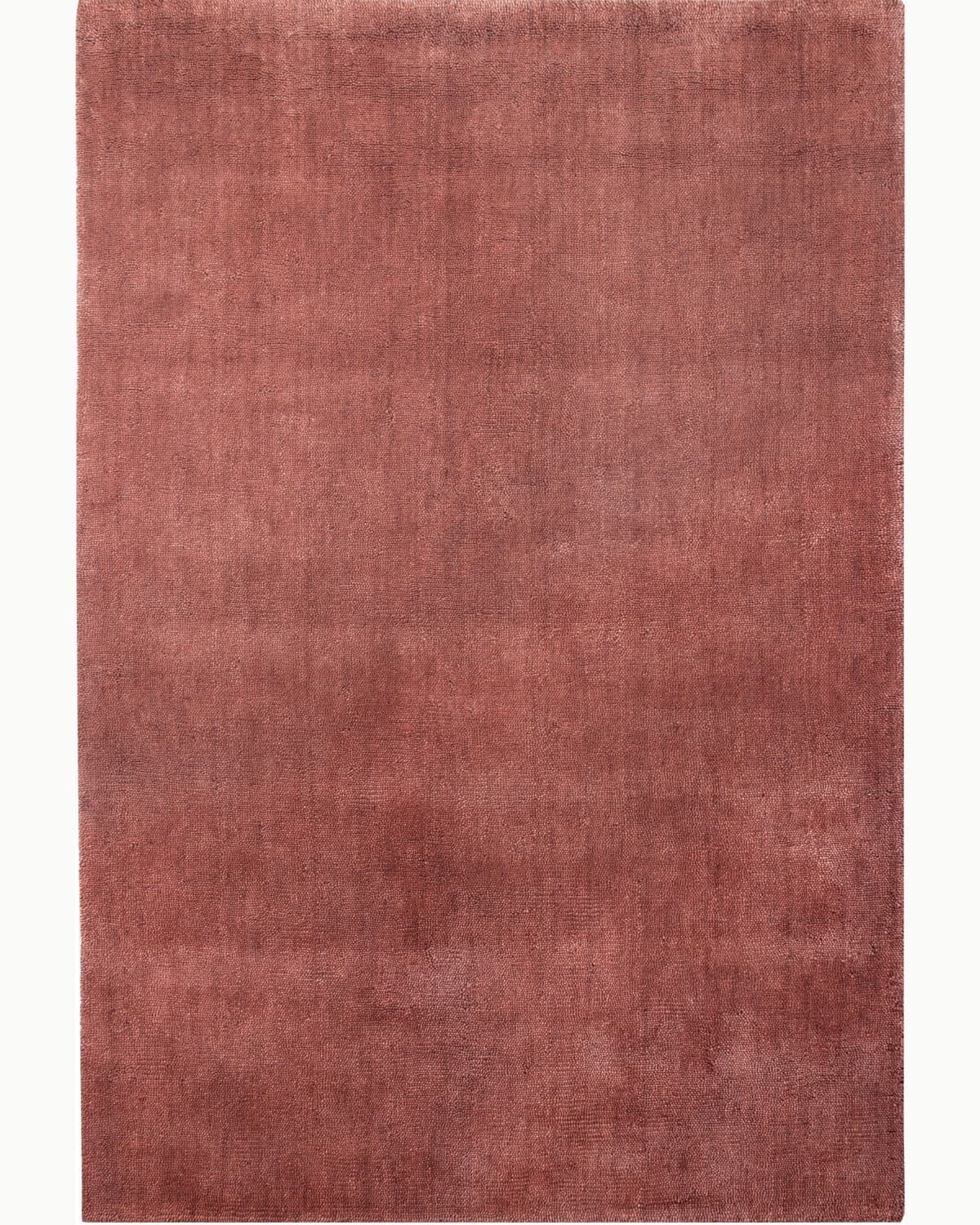 Full overhead view of a plush handloomed floor covering, bringing warmth and refined ease to any living room or bedroom.